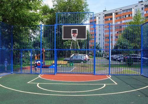 Забор Protect для баскетбольной площадки в Канаше